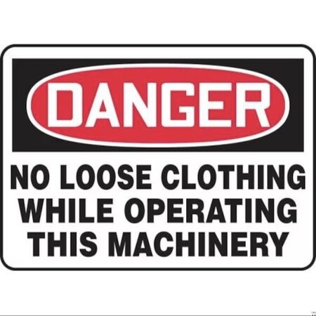 Accuform OSHA DANGER SAFETY SIGN NO LOOSE FRMEQM147XP FRMEQM147XP